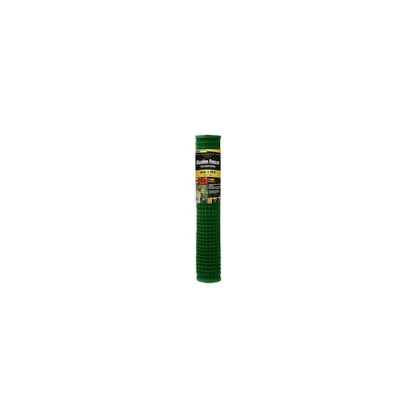 Midwest Air Tech/Import Garden Fence, Green PVC, 1-In. Mesh, 40-In. x 25-Ft. - 889250A