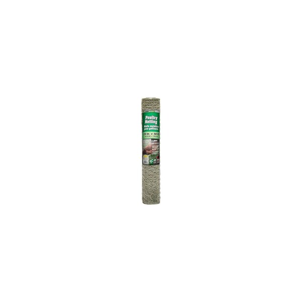 Midwest Air Tech/Import Galvanized Poultry Netting, 1-In. Mesh, 24-In. x 50-Ft. - 308411B