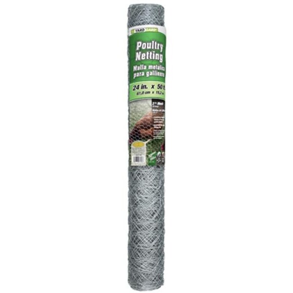 Midwest Airlines Midwest Air 308474B 24 in. x 50 ft. 2 in. Mesh Galvanized Poultry Net - 493582