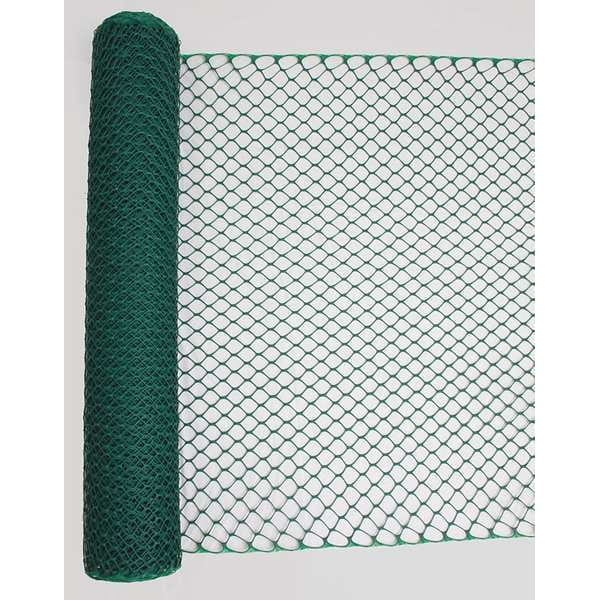 Zoro Select Safety Fence, 4 ft. H, 50 ft. L, Green - 33L958