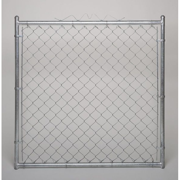 Zoro Select Chain Link Walk Gate, 9 ga, 48 W x 72 In H - 4LVN2