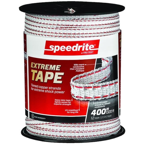 Mannapro Speedrite SP052 1320 ft. - 0.5 in. Extreme Poly Tape - White - SP052
