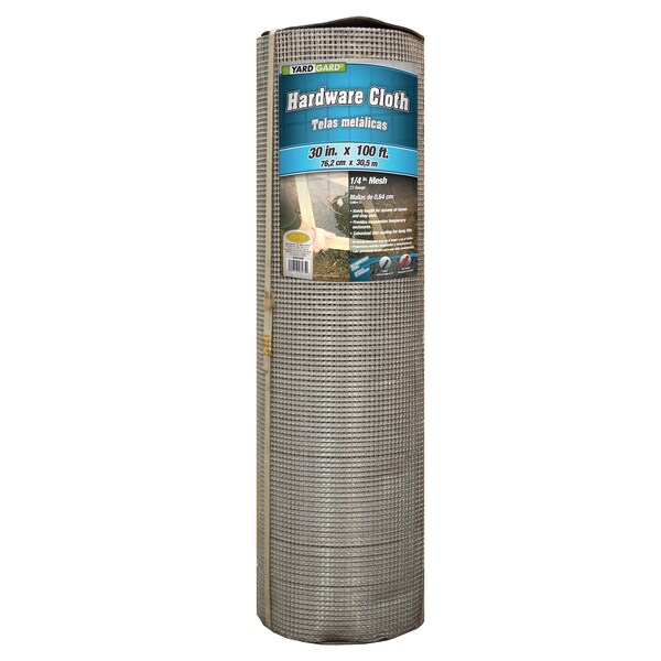 Yardgard Hardware Cloth, 23 ga., 1/4" 30"X100 ft. - 308249B