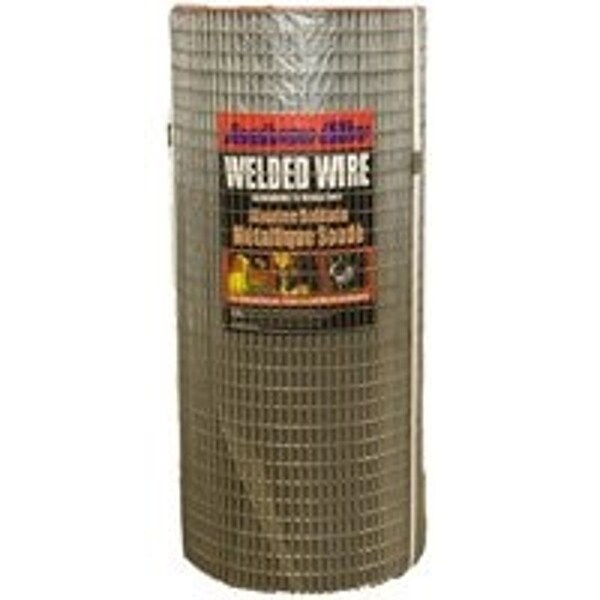 Jackson Wire 10 03 36 14 Welded Wire Fence, 100 ft L, 24 in H, 1 x 1 in Mesh, 14 Gauge, Galvanized - 10033614