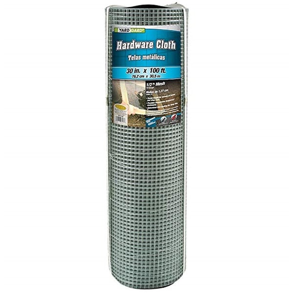 Yardgard 23 Gauge 0.25 in. Mesh 2.5 x 100 ft. Galvanized Hardware Cloth - YA372091