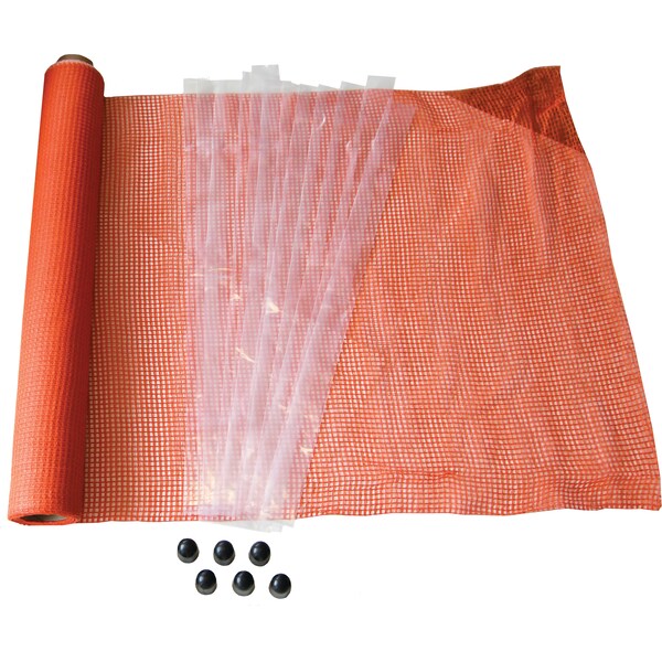 Volm Orange EZ Pocket Net Fence, 4FT x 50FT - F100012