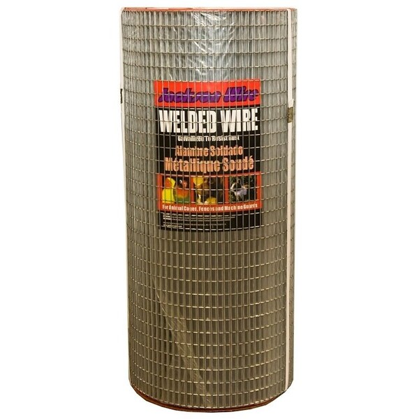 Jackson Wire Jackson Wire 10041514 Welded Garden Fence, 14 ga, 10 ft L, 24 in H, Galvanized - 10041514