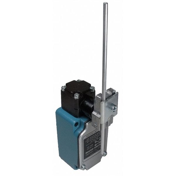 Interruptor de límite Honeywell, varilla ajustable, rotativo, 1NC/1NO, 10A @ 480V AC, Ubicación del actuador: Lateral - 1LS10