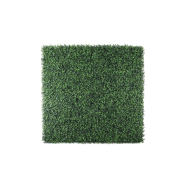 Ejoy 40in x 40in Artificial Light Green Boxwood Roll Panels for Outdoor Use - 40X40HEDGEROLL_MILAN_1ROLL