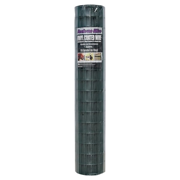 Jackson Wire 10 14 26 30 Welded Garden Fence, 50 ft L, 48 in H, 2 x 3 in Mesh, 16 Gauge, Green, Galvanized - 10142630