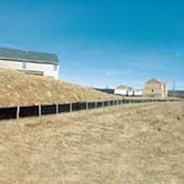 Mutual Industries Silt Fence, 100 ft L, 36 in W, Fabric, Black - 14987-2-3606