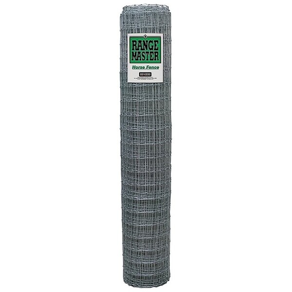 Rangemaster Horse Fence, 200 ft L, 48 in H, 125 ga Gauge, Galvanized - 6955