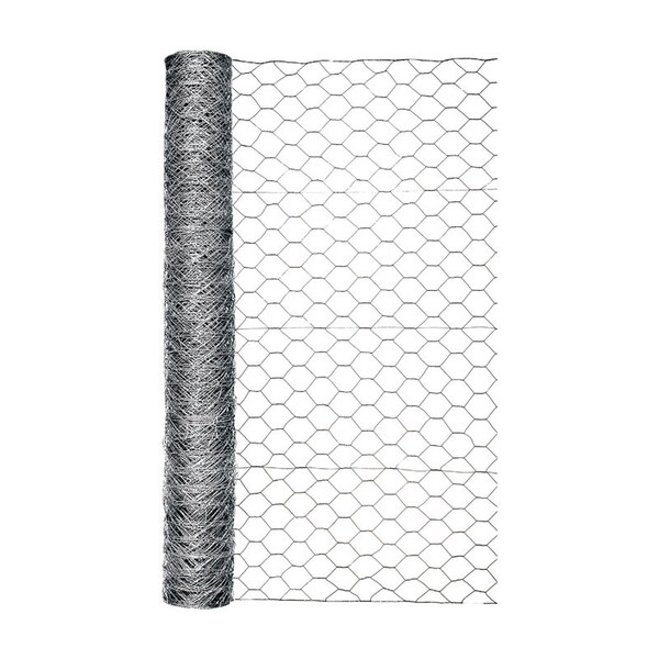 Garden Zone Garden Craft 48 in. H X 50 ft. L Galvanized Steel Poultry Netting 2 in. - 184850