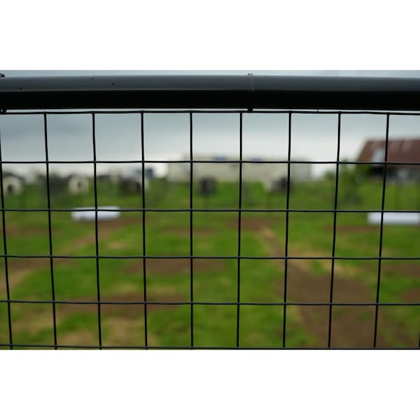 Trident Fence Welded Wire Fence, Black PVC Coated, 16ga, 4x100ft, 1x1in Mesh - W16410011B