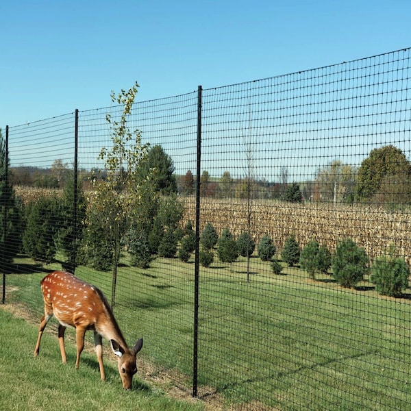 Trident Fence Polypropylene Fence, Black, Max Strength, 8x100ft, 1.75x2in Mesh - C1508100S