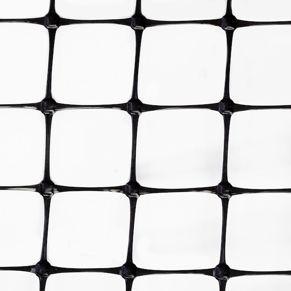 Trident Fence Polypropylene Fence, Black, Economy Strength, 7x330ft, 1.75x2in Mesh - C607330S