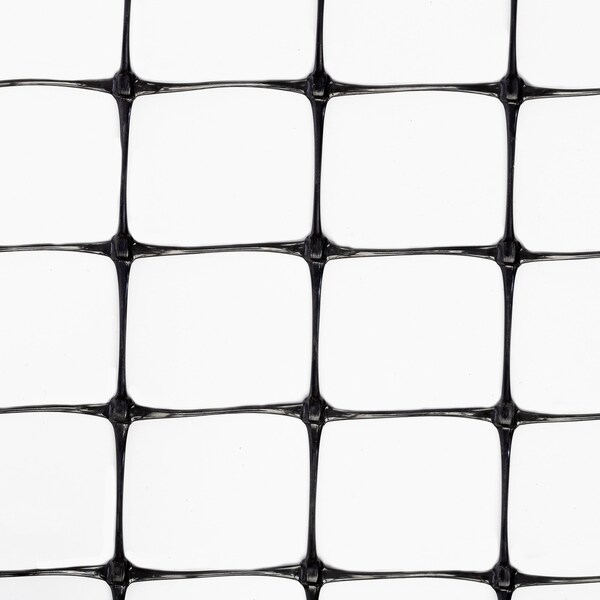 Trident Fence Polypropylene Fence, Black, Extra Strength, 8x100ft, 1.75x2in Mesh - C1108100S