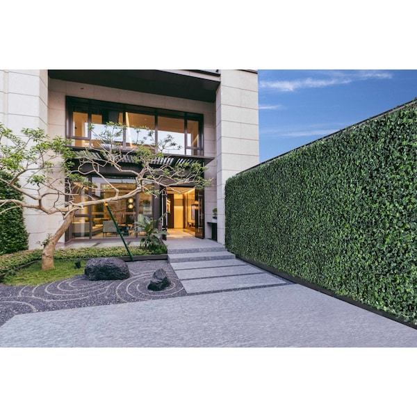 Ejoy 60in x 160in Artificial Dark Green Boxwood Roll Panels for Outdoor Use - 60X160HEDGEROLL_DARKGREEN_1ROLL