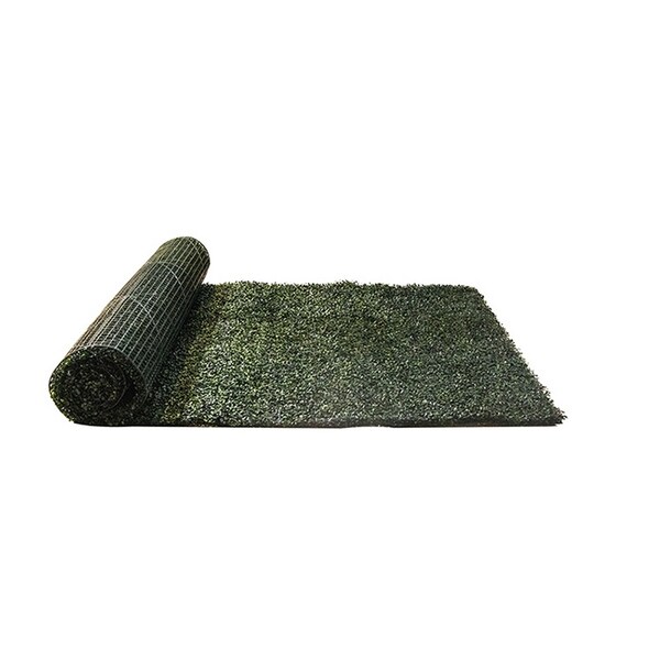 Ejoy 60in x 160in Artificial Dark Green Boxwood Roll Panels for Outdoor Use - 60X160HEDGEROLL_DARKGREEN_1ROLL