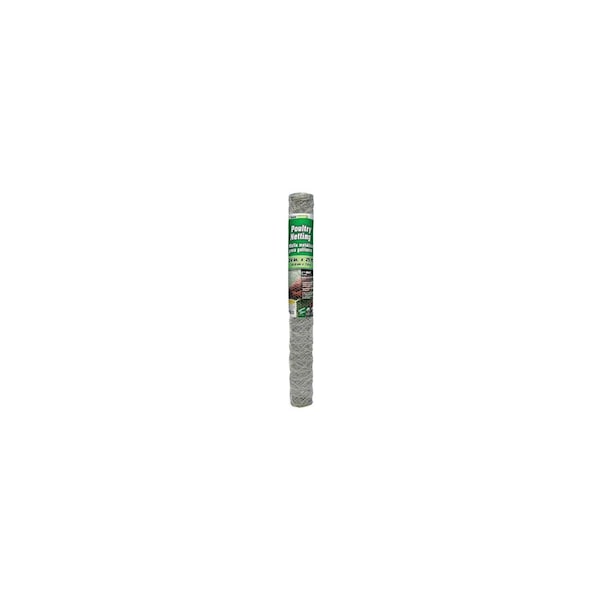 Midwest Air Tech/Import Poultry Netting, Galvanized Steel, 2-In. Mesh, 24-In. x 25-Ft. - 308464B