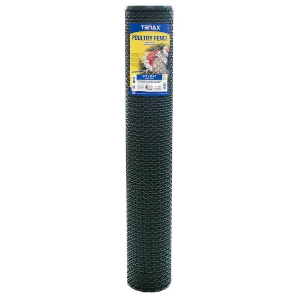 Tenax Tenax 4 ft. H X 25 ft. L Polyethylene Poultry Fence 3/4 in. - 72120428