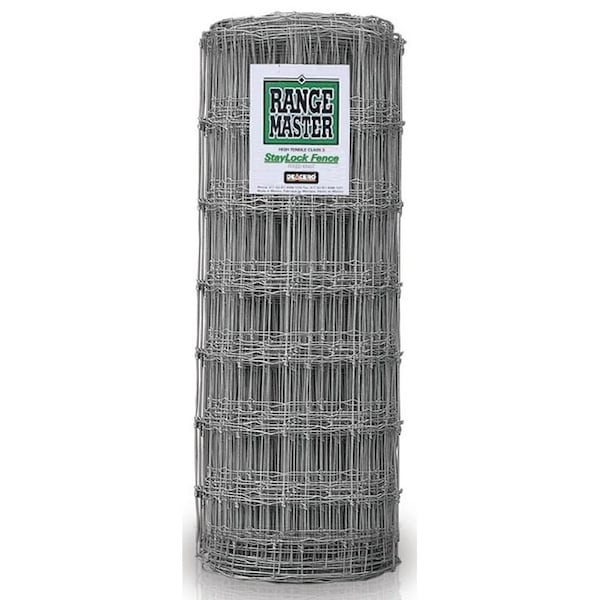Rangemaster Staylock Fence, 330 ft L, 49 in H, 1212 Gauge, Steel, Galvanized - 6797
