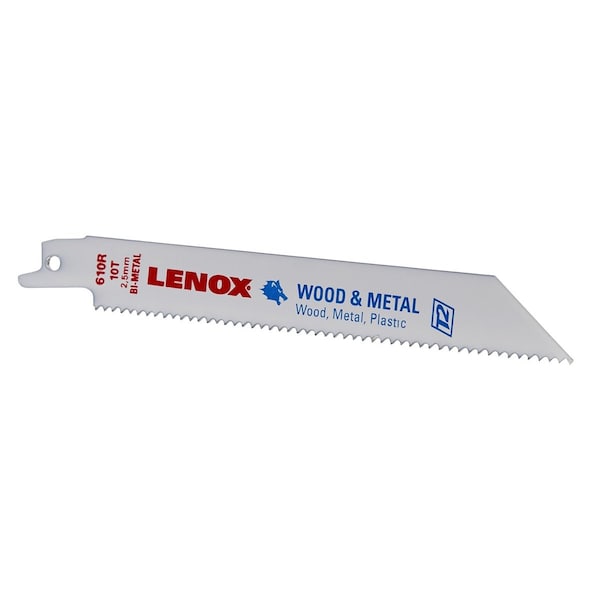 Irwin Reciprocating Saw Blades, 610R, Bi-Metal, 6"L - LEX20562