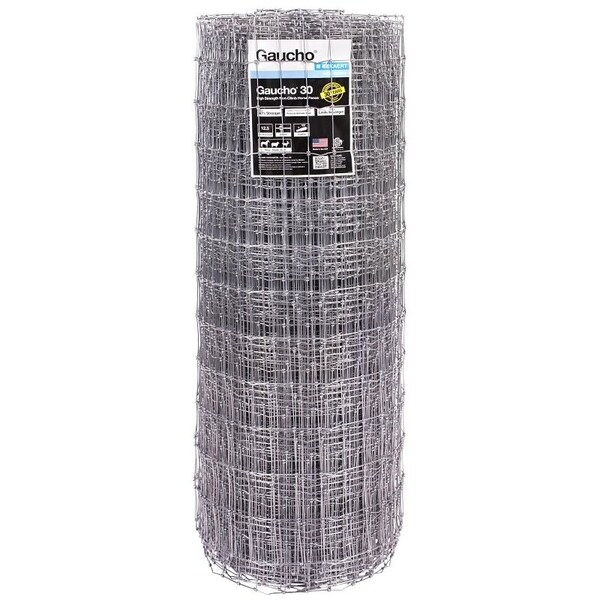 Bekaert Horse Fence, 200 ft L, 48 in H, Non-Climb Mesh, 2 x 4 in Mesh, 12.5 ga, Bezinal-Coated - 164396