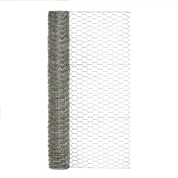 Garden Zone Garden Craft 36 in. H X 25 ft. L Galvanized Steel Poultry Netting 1 in. - 163625