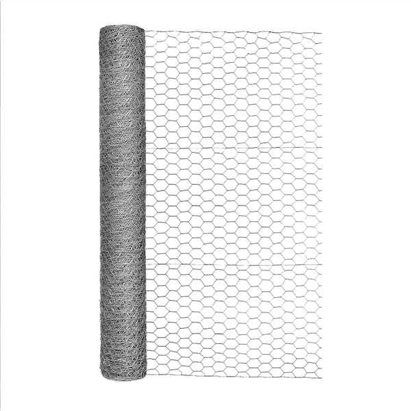 Garden Zone Garden Craft 36 in. H X 50 ft. L Galvanized Steel Poultry Netting 1 in. - 163650