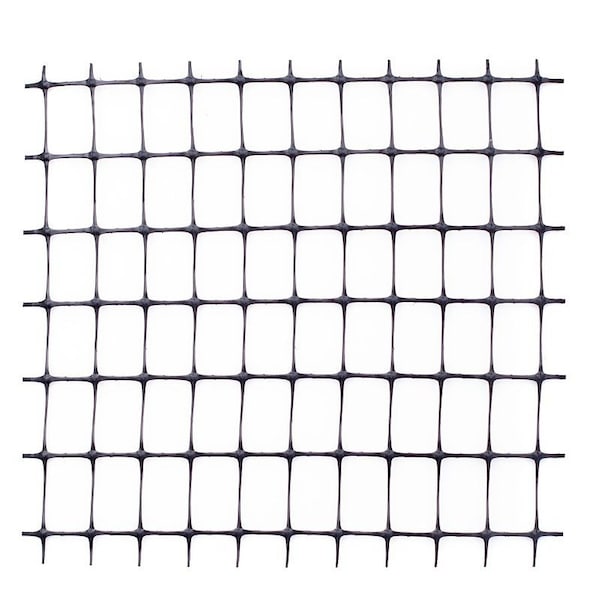 Tenax Multi-Purpose Net Roll, 50 ft L, 2 ft H, 0.75 x 0.1 in Mesh, Polypropylene, Black - 60041909