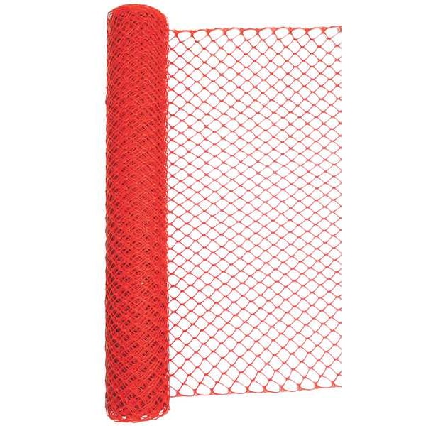 Zoro Select Barrier Fence, 4ft. H, 50 ft. L, Orange - 33L955