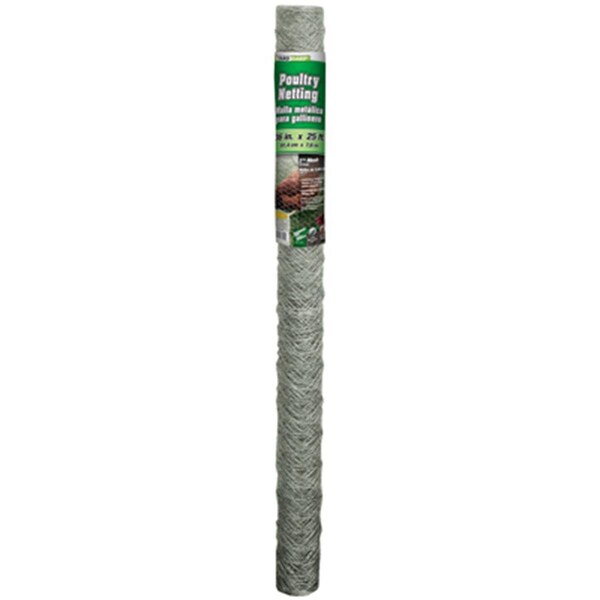 Grilltown 308465B 2 in. Mesh Galvanized Poultry Netting, 20 Gauge - GR2670592