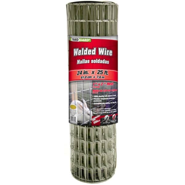 Midwest Airlines Midwest Air 309320A 24 in. x 25 ft. 2 in. x 1 in. Mesh Galvanized Welded Wire - 742822