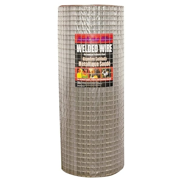 Jackson Wire 10 04 36 14 Welded Wire Fence, 100 ft L, 24 in H, 1 x 2 in Mesh, 14 Gauge, Galvanized - 10043614