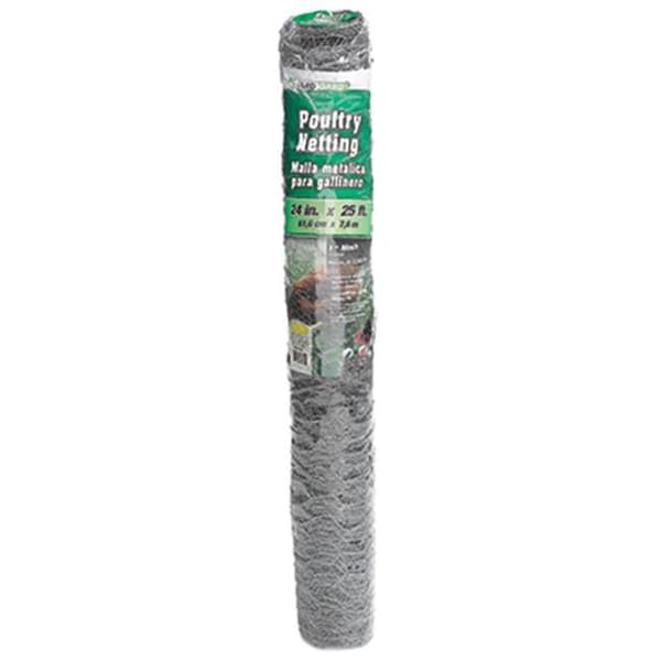 Midwest Airlines Midwest Air 308404B 24 in. x 25 ft. Galvanized Poultry Net; 1 in. Mesh - 360578