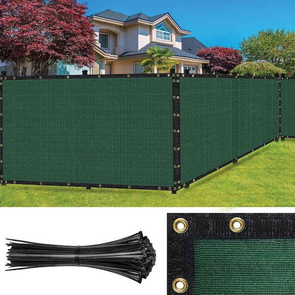 Sealtech Ultra Heavy Duty 200 GSM Privacy Fence Green5X50 NonRecycled Polyethylene Cable Zip Ties - ST-203-5X50