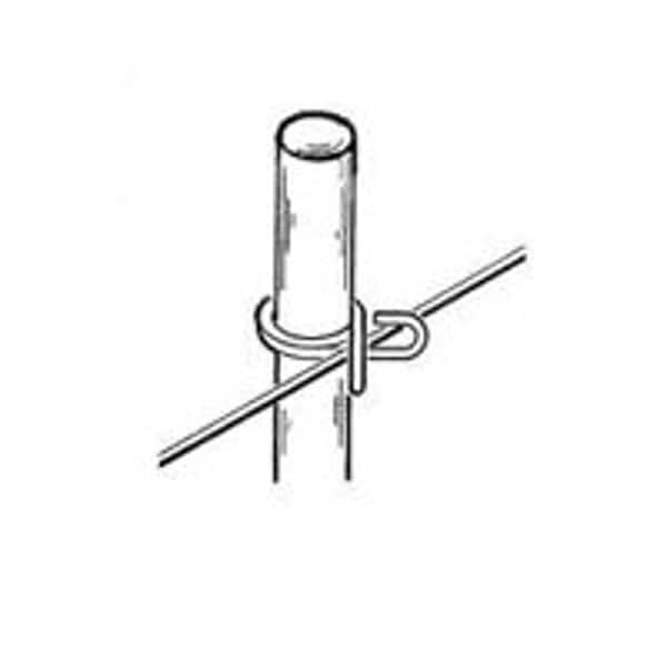 Parmak Rod Post, 54 in OAH, Fiberglass, Gray - 764