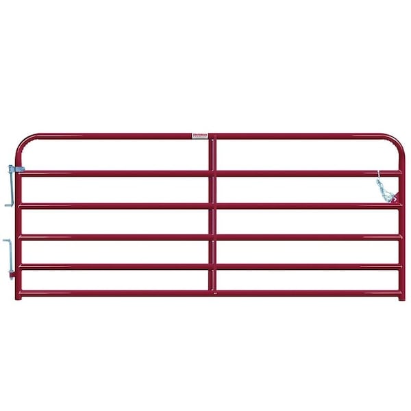 Behlen Country HeavyDuty Gate, 120 in W Gate, 50 in H Gate, 16 ga Frame TubeChannel, Steel Frame, Red - 40120101