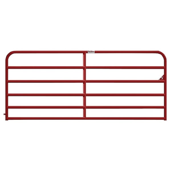 Behlen Country HeavyDuty Gate, 144 in W Gate, 50 in H Gate, 16 ga Frame TubeChannel, Steel Frame, Red - 40120121