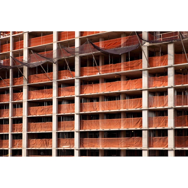 Tenax Scaffolding Debris Netting Orange 4FT. X 150 FT. Flame Retardant - 2A220045