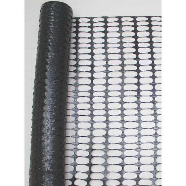 Zoro Select Snow Fence, 4ft. H, 50 ft. L, Black - 33L957