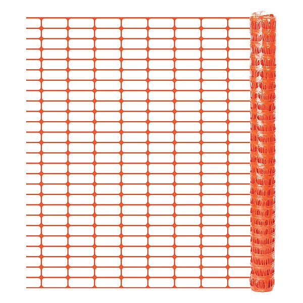 Quest Fence, 4" x 2-1/4" Mesh, 4 ft. H, Orange - OL 1648100 X