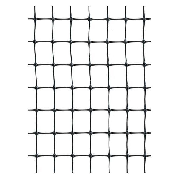 Zoro Select Deer Fence Kit, 7 FT. X 100 FT, Black, Square Mesh Size 0.63"X0.75" - 2A130002