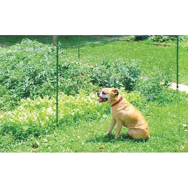 Zoro Select Deer Fence Kit, 7 FT. X 100 FT, Black, Square Mesh Size 0.63"X0.75" - 2A130002