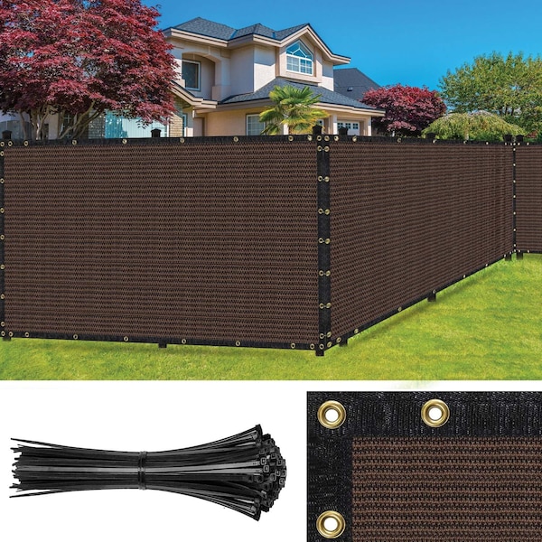Sealtech Ultra Heavy Duty 200 GSM Privacy Fence Brown6X50 NonRecycled Polyethylene Cable Zip Ties - ST-202-6X50