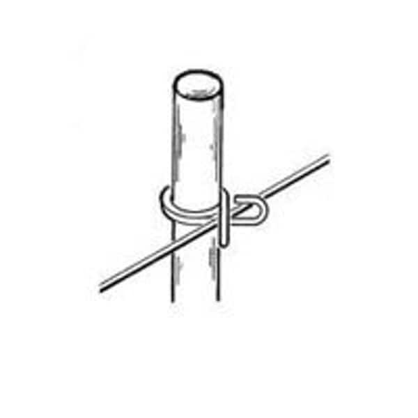 Parmak Rod Post, 60 in OAH, Fiberglass, Gray - 706