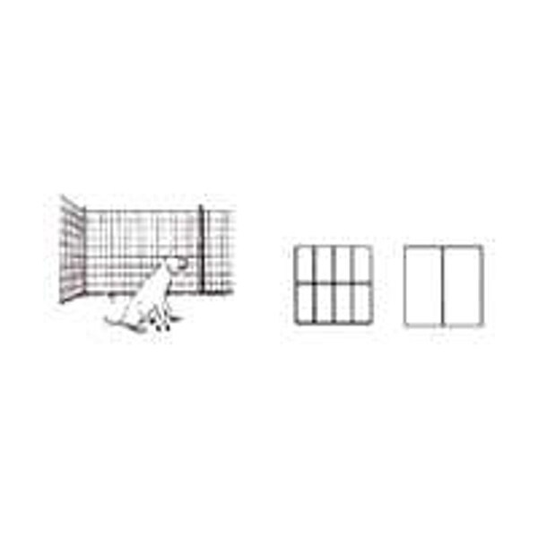 Jackson Wire 10 04 38 29 Welded Wire Fence, 100 ft L, 36 in H, 1 x 2 in Mesh, 14 Gauge, Black, Galvanized - 10043829