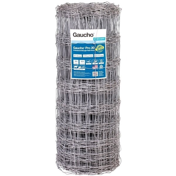 Gaucho Pro Field Fence, 330 ft L, 47 in H, 1212 Gauge, Steel - 118202