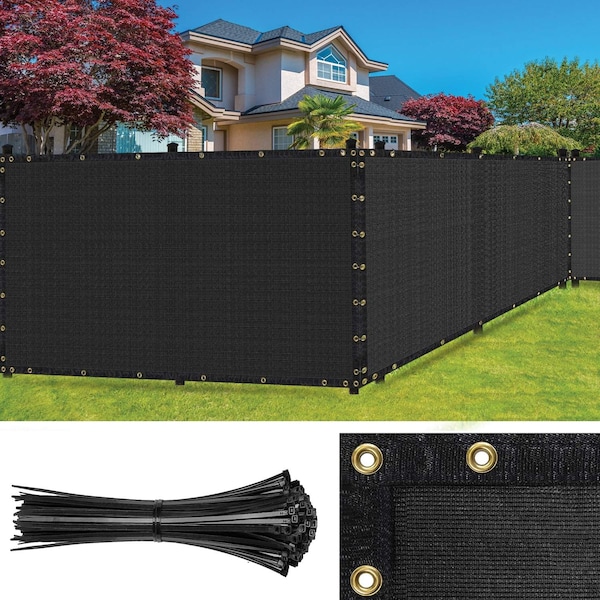 Sealtech Ultra Heavy Duty 200 GSM Privacy Fence Black8X25 NonRecycled Polyethylene Cable Zip Ties - ST-206-8X25
